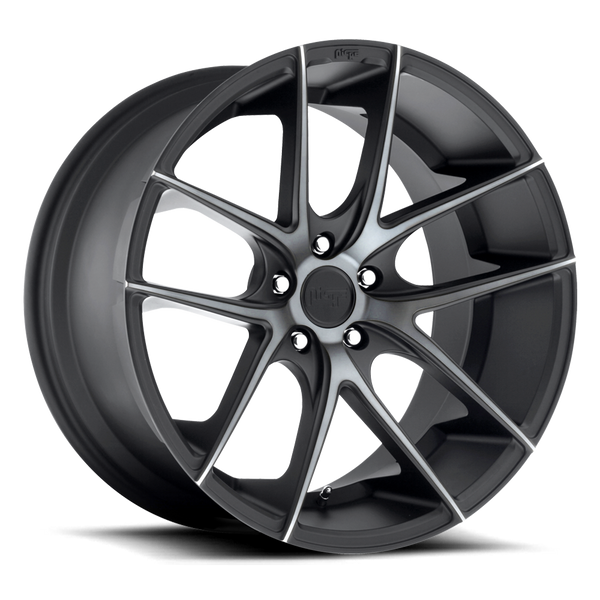 Niche M130 Black Machined Wheels for 2004-2010 AUDI A8 - 18x8 42 mm - 18" - (2010 2009 2008 2007 2006 2005 2004)