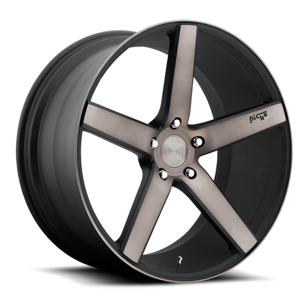 Niche M134 Matte Black With Machined Tint Wheels for 2006-2011 BUICK LUCERNE - 20x8.5 38 mm - 20" - (2011 2010 2009 2008 2007 2006)