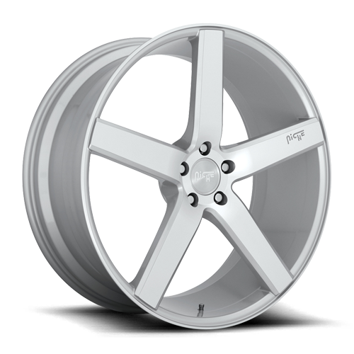 Niche M135 Silver w/ Machined Face Wheels for 2004-2005 HONDA CIVIC Si - 18x8 40 mm - 18" - (2005 2004)