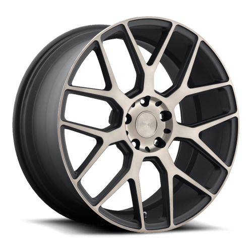 Niche M159 Matte Black With Machined Tint Wheels for 1998-2002 HONDA ACCORD [5 Lug Only] - 18x8 40 mm - 18" - (2002 2001 2000 1999 1998)