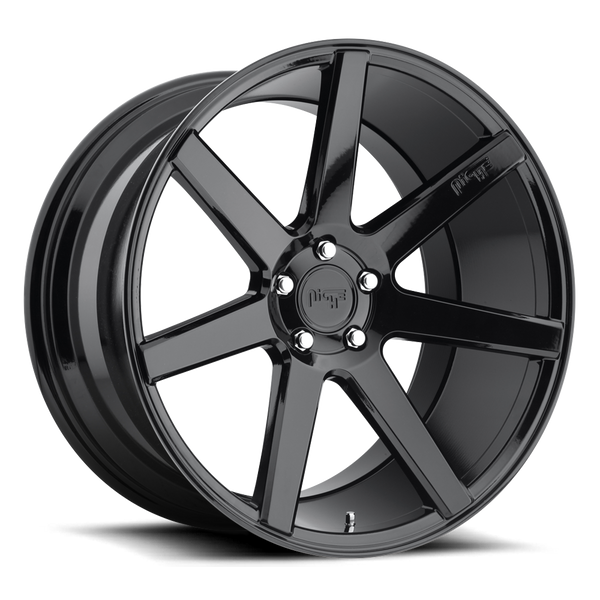 Niche M168 Gloss Black Wheels for 1996-2007 CHRYSLER TOWN AND COUNTRY - 18x8 40 mm - 18" - (2007 2006 2005 2004 2003 2002 2001 2000 1999 1998 1997 1996)
