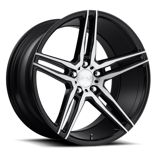 Niche M169 Gloss Black Brushed Wheels for 1995-2016 TOYOTA AVALON - 17x8 40 mm - 17" - (2016 2015 2014 2013 2012 2011 2010 2009 2008 2007 2006 2005 2004 2003 2002 2001 2000 1999 1998)