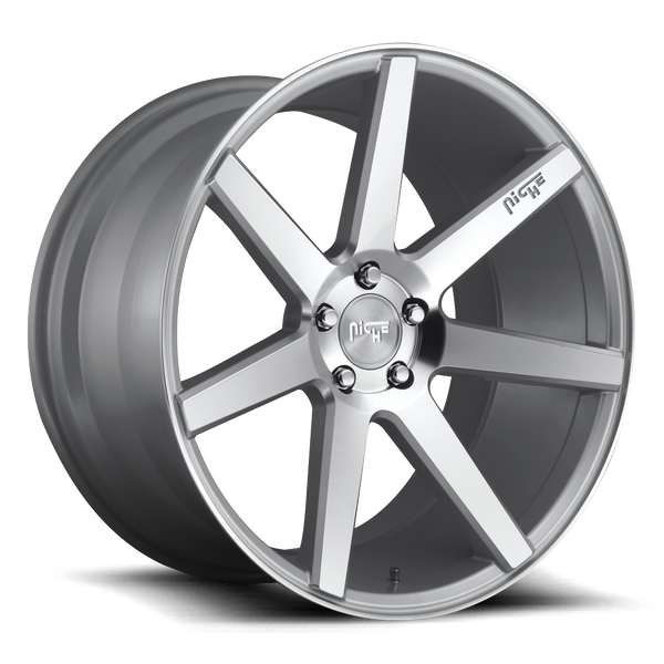 Niche M179 Silver & Machined Wheels for 2006-2014 LEXUS IS350 [RWD Only] - 19x8.5 35 mm - 19" - (2014 2013 2012 2011 2010 2009 2008 2007 2006)
