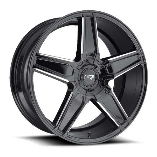 Niche M180 NBL-Gloss BLK MIL Wheels for 2006-2011 MERCEDES-BENZ CLS55 AMG, CLS63 AMG - 20x9 25 mm - 20" - (2011 2010 2009 2008 2007 2006)