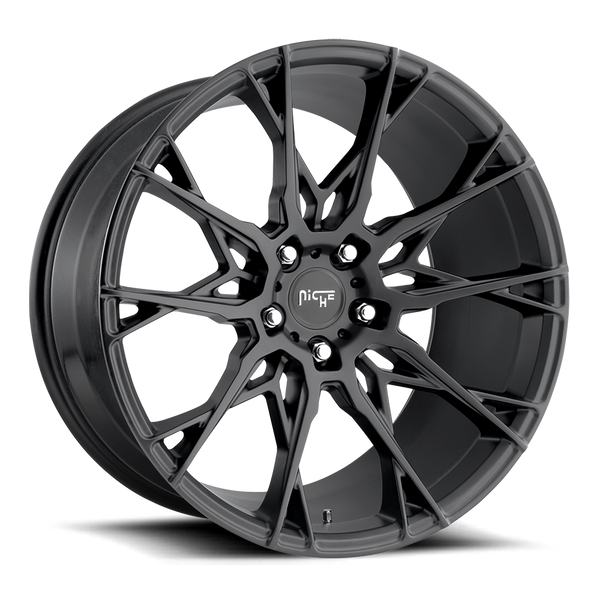 Niche M183 Satin Black Wheels for 2014-2019 ACURA RLX - 19x8.5 35 mm - 19" - (2019 2018 2017 2016 2015 2014)