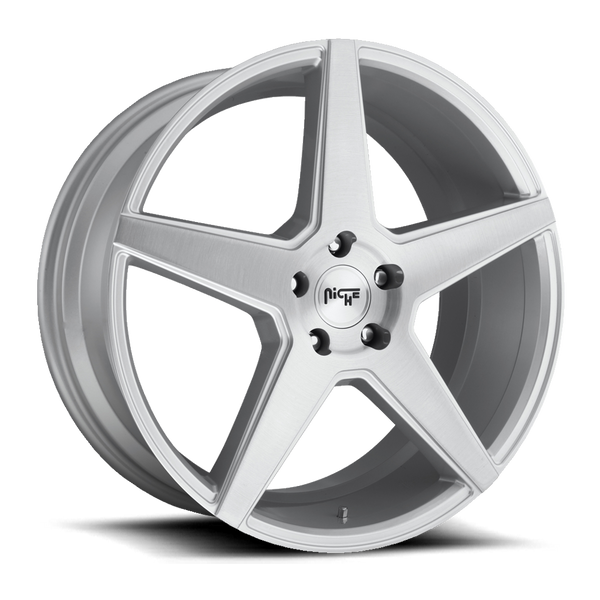 Niche M184 Gloss Brushed Silver Wheels for 2013-2018 LAND ROVER RANGE ROVER - 20x9 35 mm - 20"- (2018 2017 2016 2015 2014 2013)