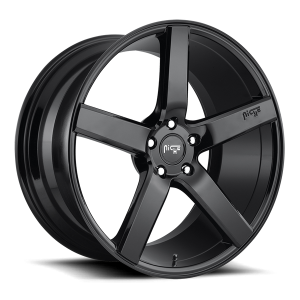 Niche M188 Gloss Black Wheels for 2011-2014 CHRYSLER 200 LIMITED, S, LX, TOURING - 20x8.5 35 mm - 20" - (2014 2013 2012 2011)