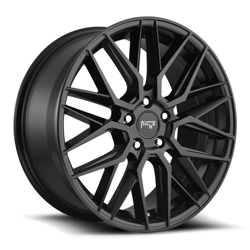 Niche M190 Matte Black Wheels for 2002-2008 JAGUAR X TYPE - 18x8 40 mm - 18"- (2008 2007 2006 2005 2004 2003 2002)