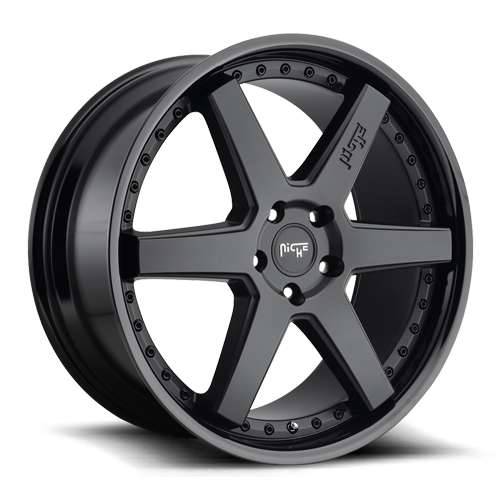 Niche M192 Satin Black Wheels for 2005-2014 FORD MUSTANG V6, GT - 19x8.5 35 mm - 19" - (2014 2013 2012 2011 2010 2009 2008 2007 2006 2005)