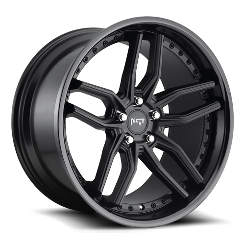 Niche M194 Satin Black Wheels for 2014-2018 INFINITI Q60 Coupe & Convertible [RWD only] - 20x9 35 mm - 20" - (2018 2017 2016 2015 2014)