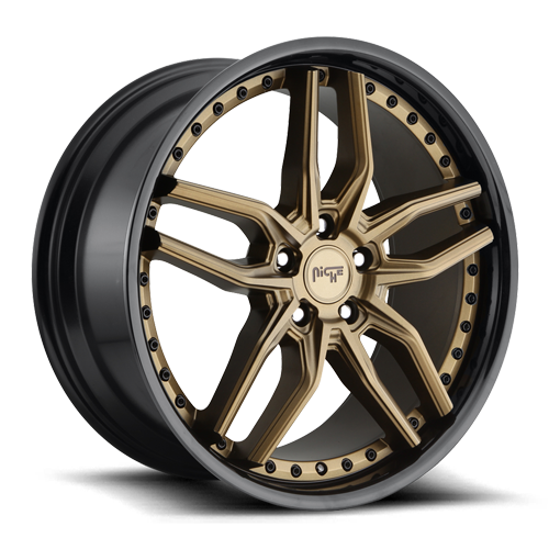 Niche M195 Matte Bronze with Gloss Black Lip Wheels for 2014-2019 ACURA MDX - 20x9 35 mm - 20" - (2019 2018 2017 2016 2015 2014)