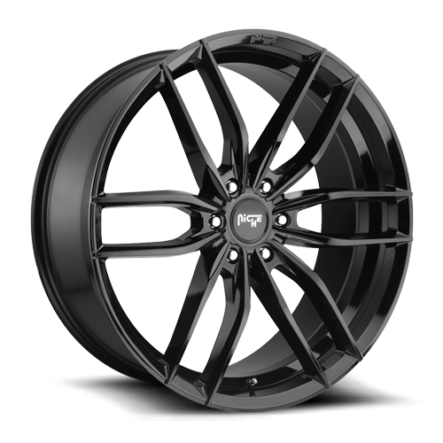 Niche M209 Gloss Black Wheels for 2015-2018 CHEVROLET SUBURBAN 1500 - 24x9.5 30 mm - 24" - (2018 2017 2016 2015)