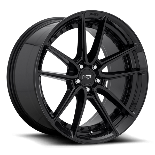 Niche M223 Gloss Black Wheels for 2000-2001 AUDI A6 - 18x8 42 mm - 18"- (2001 2000)