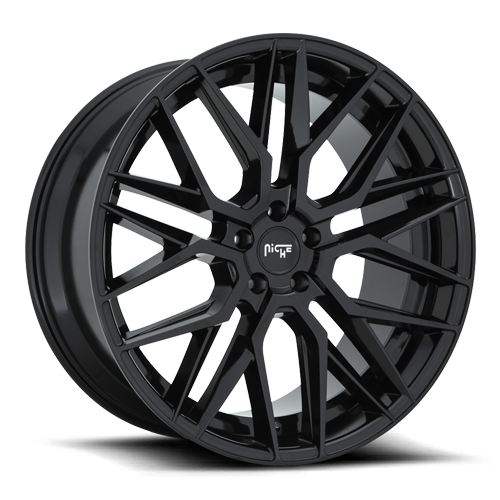 Niche M224 Gloss Black Wheels for 1993-1997 FORD PROBE - 18x8 40 mm - 18"- (1997 1996 1995 1994 1993)