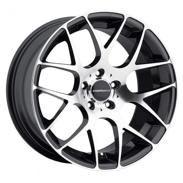 Avant Garde M310 Gunmetal with Machined Face Wheels for 2008-2008 VOLKSWAGEN GOLF GTI, R32 - 18x8 45 mm - 18" - (2008)