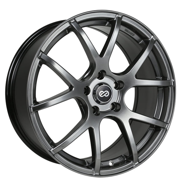 Enkei M52 Hyper Black Wheels for 2008-2012 HONDA ACCORD - 17x7.5 50 mm - 17" - (2012 2011 2010 2009 2008)