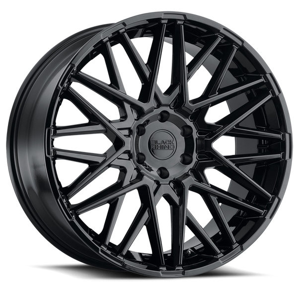 Black Rhino MOROCCO GLOSS BLACK Wheels for 2013-2018 ACURA MDX [] - 18X8.5 35 mm - 18"  - (2018 2017 2016 2015 2014 2013)