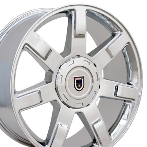 OE Wheels CA80 Chrome Wheels for 1999-2023 GMC Sierra 1500 [] - 22x9 31 mm - 22"  - (2023 2022 2021 2020 2019 2018 2017 2016 2015 2014 2013 2012 2011 2010 2009 2008 2007 2006 2005 2004 2003 2002 2001 2000 1999)