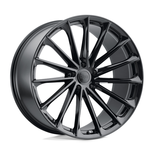 OHM PROTON GLOSS BLACK Wheels for 2004-2008 ACURA TL TYPE-S [] - 19X8.5 30 mm - 19"  - (2008 2007 2006 2005 2004)