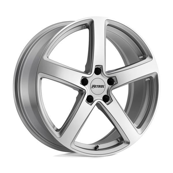 Petrol P2A SILVER W/ MACHINED CUT FACE Wheels for 2015-2020 ACURA TLX [] - 19X8 40 MM - 19"  - (2020 2019 2018 2017 2016 2015)
