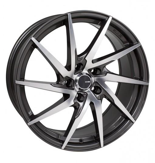 Enkei PW10 Gunmetal with Machined Face Wheels for 2012-2015 HYUNDAI VELOSTER - 18x8 40 mm - 18" - (2015 2014 2013 2012)