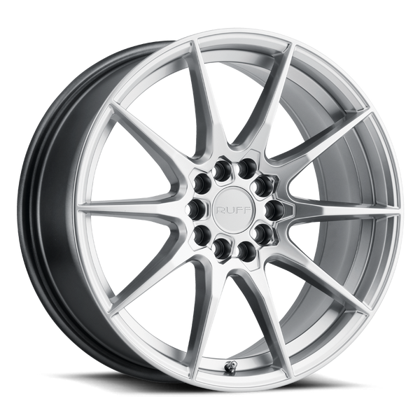 Ruff SPEEDSTER HYPER SILVER Wheels for 2004-2008 ACURA TL TYPE-S [] - 18X8 38 mm - 18"  - (2008 2007 2006 2005 2004)