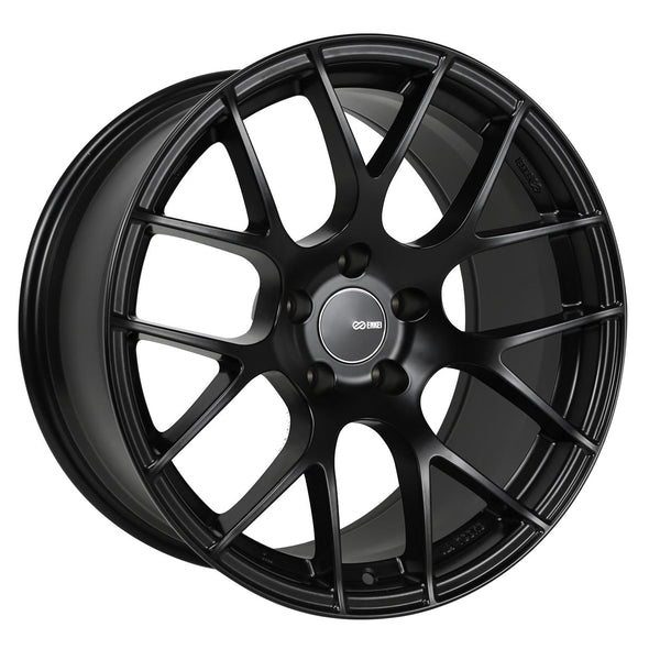 Enkei RAIJIN Black Paint Wheels for 2017-2022 HONDA CIVIC [SPORT, EX, LX, TOURING, TURBO, SI] - 18x8.5 35 mm - 18"  - (2022 2021 2020 2019 2018 2017)