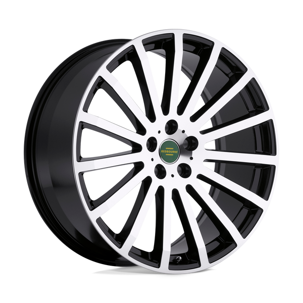 RedBourne DOMINUS GLOSS BLACK W/ MIRROR CUT FACE Wheels for 2010-2022 LAND ROVER RANGE ROVER SPORT [] - 20X9.5 32 MM - 20"  - (2022 2021 2020 2019 2018 2017 2016 2015 2014 2013 2012 2011 2010)