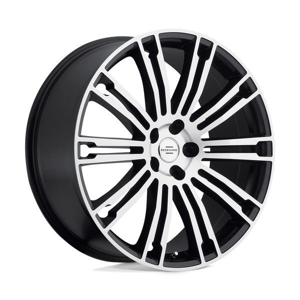 RedBourne MANOR MATTE BLACK W/ MATTE MACHINED FACE Wheels for 2014-2022 LAND ROVER RANGE ROVER BASE [] - 20X9.5 32 MM - 20"  - (2022 2021 2020 2019 2018 2017 2016 2015 2014)