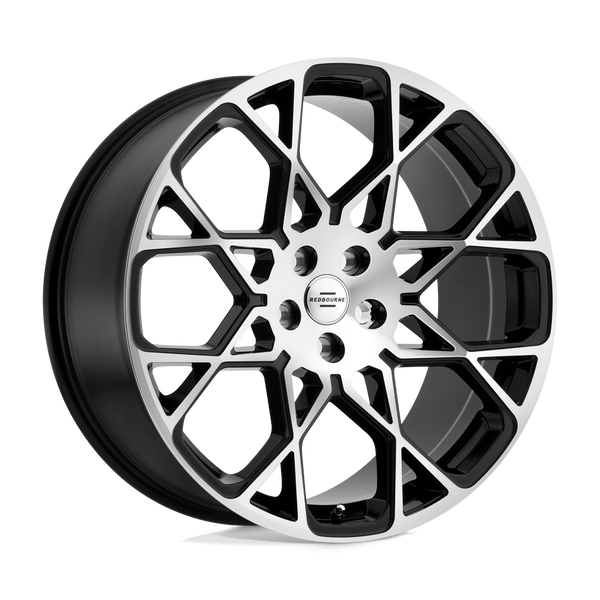 RedBourne MERIDIAN GLOSS BLACK W/ MIRROR CUT FACE Wheels for 2014-2022 LAND ROVER RANGE ROVER SUPERCHARGED [] - 20X9.5 32 MM - 20"  - (2022 2021 2020 2019 2018 2017 2016 2015 2014)