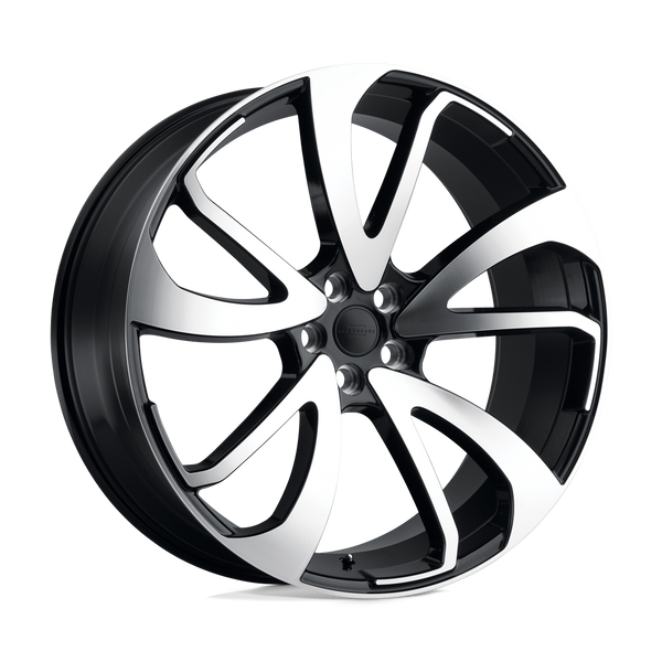 RedBourne VINCENT GLOSS BLACK W/ MIRROR CUT FACE - DIRECTIONAL Wheels for 2010-2022 LAND ROVER RANGE ROVER SPORT [] - 22X10.5 32 MM - 22"  - (2022 2021 2020 2019 2018 2017 2016 2015 2014 2013 2012 2011 2010)