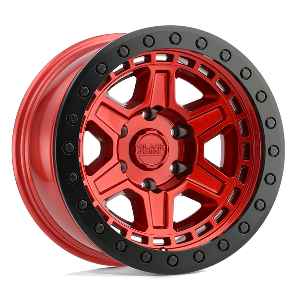 Black Rhino RENO CANDY RED W/ BLACK RING & BOLTS Wheels for 2022-2024 FORD EXPEDITION [] - 18X9.5 12 MM - 18"  - (2024 2023 2022)