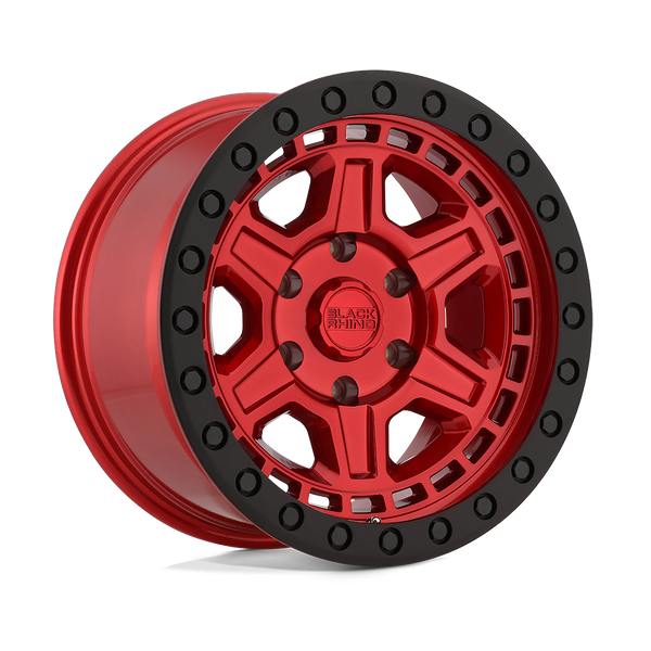 Black Rhino RENO CANDY RED W/ BLACK RING & BOLTS Wheels for 2010-2020 FORD F-150 [] - 17X8.5 0 MM - 17"  - (2020 2019 2018 2017 2016 2015 2014 2013 2012 2011 2010)