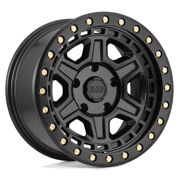 Black Rhino RENO MATTE BLACK W/ BRASS BOLTS Wheels for 2010-2020 FORD F-150 [] - 20X9.5 12 mm - 20"  - (2020 2019 2018 2017 2016 2015 2014 2013 2012 2011 2010)