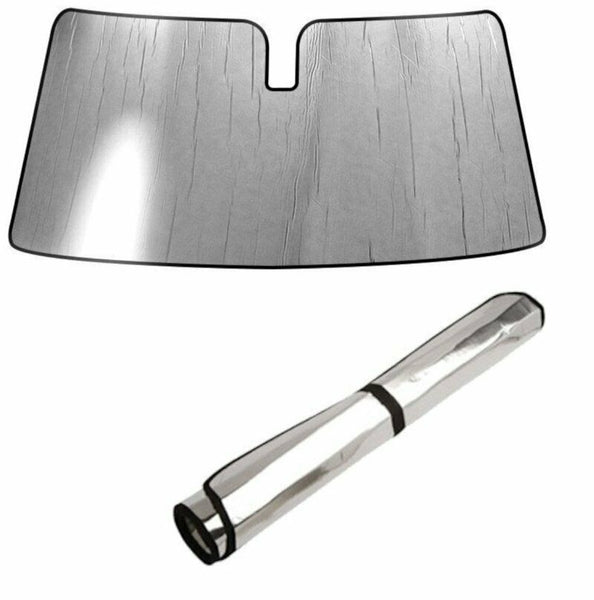 Intro-Tech Automotive Silver Roll Up Sun Shade Heat Shield 1988-1987 Nissan Stanza E   - [] - NS-36