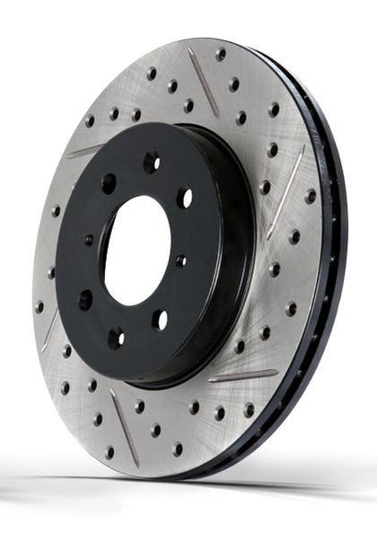 StopTech Slotted & Drilled Front Pair Brake Rotors 1989-1989 Jeep WAGONEER [ 4WD; Mid Size]- 127.63003L/R - (1989)