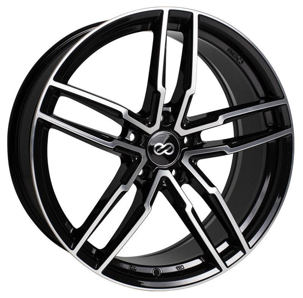 Enkei SS05 Black Machined Wheels for 2010-2014 ACURA ZDX - 20x8.5 40 mm - 20" - (2014 2013 2012 2011 2010)