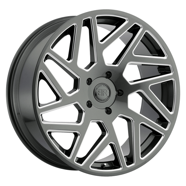 Black Rhino CYCLONE GLOSS TITANIUM W/ MILLED SPOKES Wheels for 2014-2016 ACURA MDX [] - 20X9 30 mm - 20"  - (2016 2015 2014)