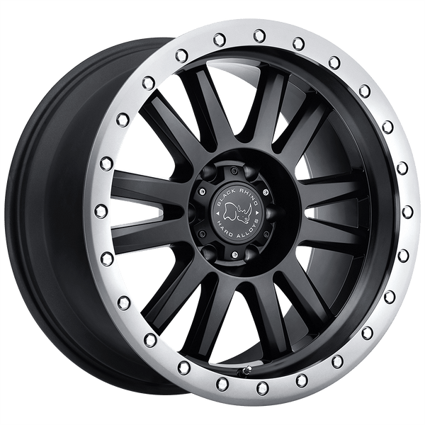Black Rhino TANAY MATTE BLACK W/ MATTE GRAPHITE LIP Wheels for 2013-2018 ACURA MDX [] - 18X8 32 mm - 18"  - (2018 2017 2016 2015 2014 2013)