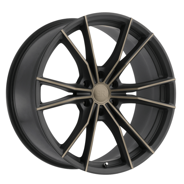 Black Rhino ZION MATTE BLACK W/ MACHINED FACE & DARK MATTE TINT Wheels for 2017-2020 ACURA MDX [] - 18X8.5 35 mm - 18"  - (2020 2019 2018 2017)