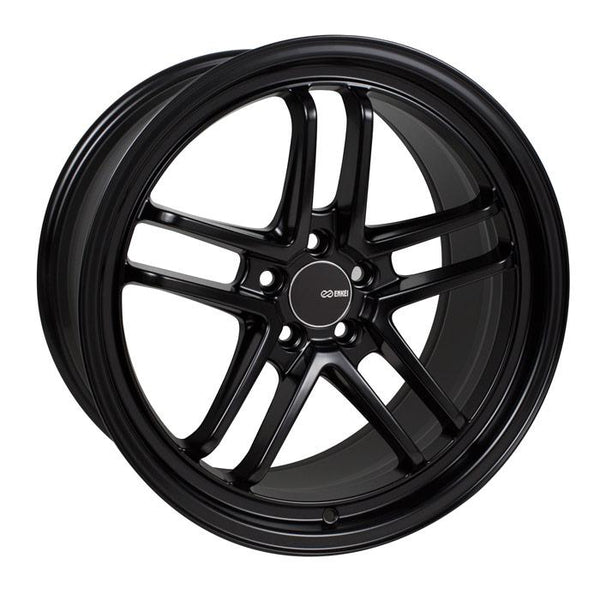 Enkei TSP-5 Matte Black Wheels for 2003-2011 FORD CROWN VICTORIA - 17x8 45 mm - 17" - (2011 2010 2009 2008 2007 2006 2005 2004 2003)