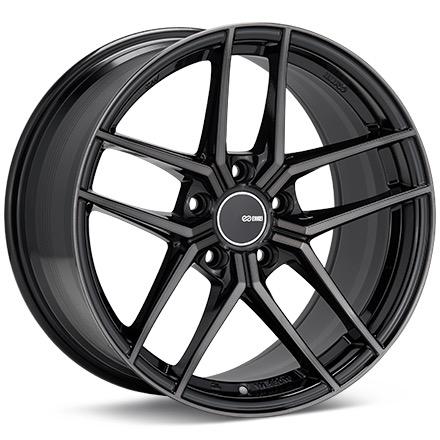 Enkei TY-5 Pearl Black with Machined Face Wheels for 2011-2014 FORD EDGE - 18x8.5 35 mm - 18" - (2014 2013 2012 2011)