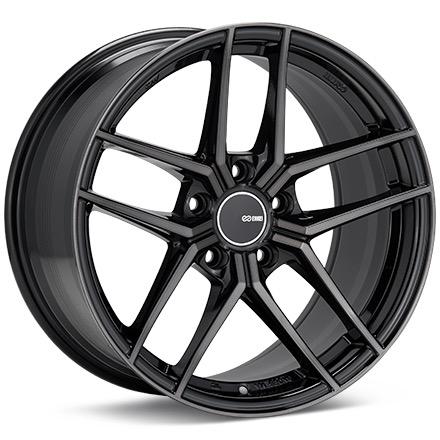 Enkei TY-5 Pearl Black with Machined Face Wheels for 2016-2018 LEXUS IS300 - 18x8 40 mm - 18" - (2018 2017 2016)