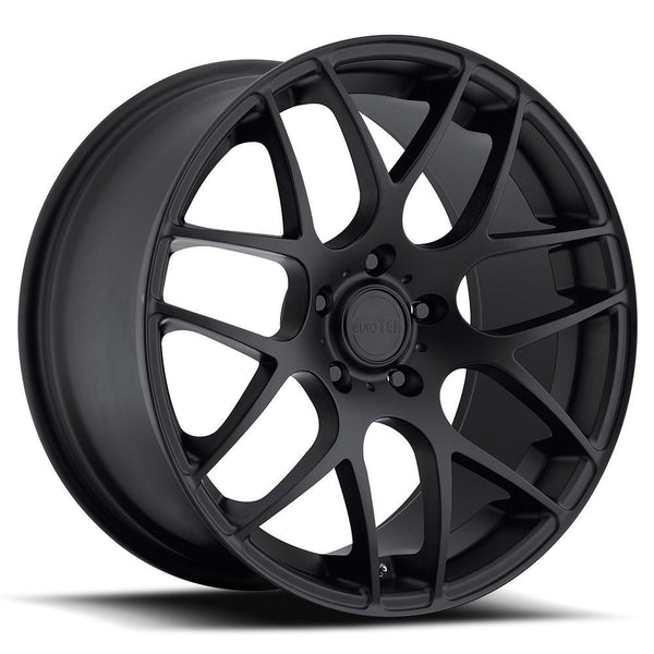 MRR UO2 Matte Black Wheels for 2017-2018 GENESIS G80 - 19x8.5 35 mm - 19" - (2018 2017)