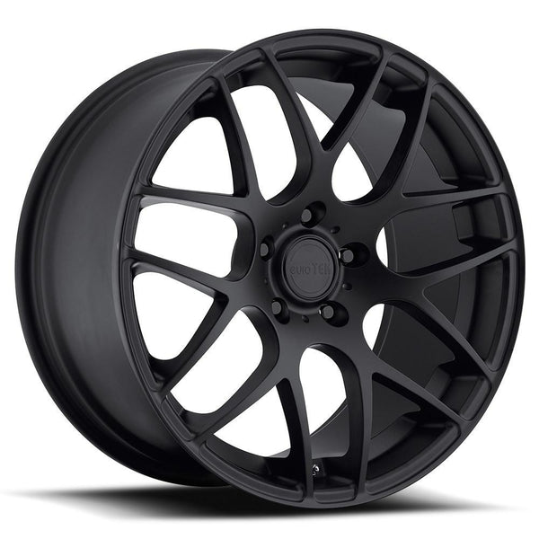 MRR UO2 Matte Black Wheels for 2014-2019 ACURA RLX - 18x8.5 35 mm - 18" - (2019 2018 2017 2016 2015 2014)