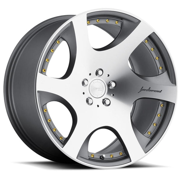 MRR VP3 Gunmetal w/ Gold Rivets Wheels for 2014-2019 ACURA MDX - 19x8.5 35 mm - 19" - (2019 2018 2017 2016 2015 2014)