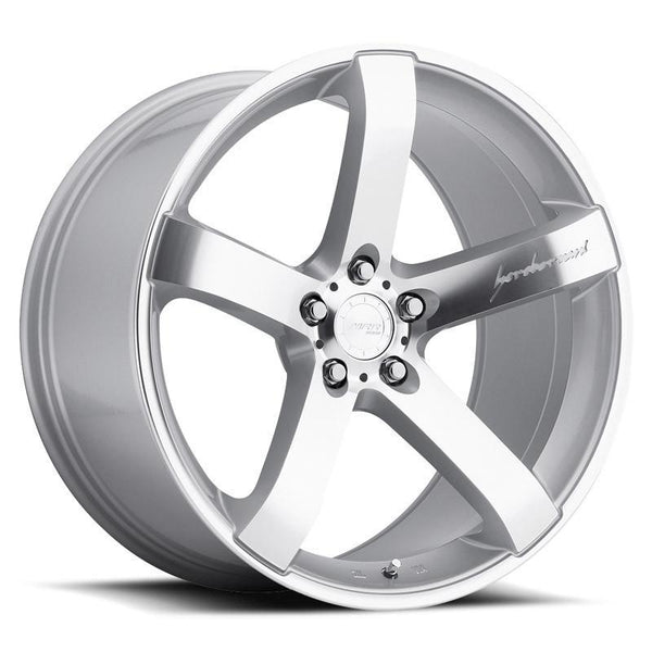 MRR VP5 Silver Machined Face Wheels for 2007-2012 ACURA RDX SH-AWD - 19x8.5 35 mm - 19" - (2012 2011 2010 2009 2008 2007)