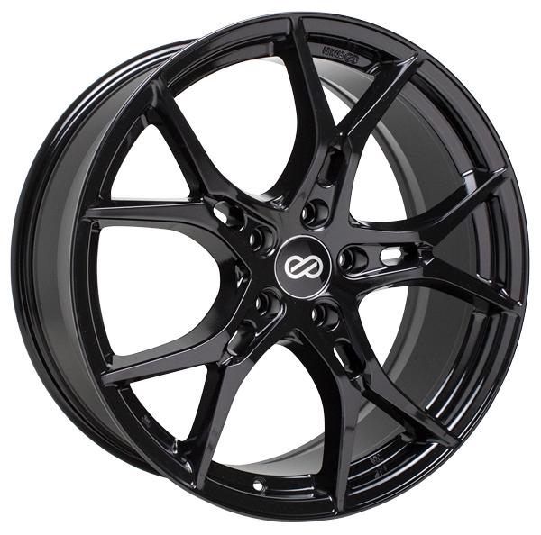 Enkei Vulcan Gloss Black Wheels for 2011-2014 FORD MUSTANG GT [W/ BREMBO BRAKES] - 19x8 35 mm - 19" - (2014 2013 2012 2011)